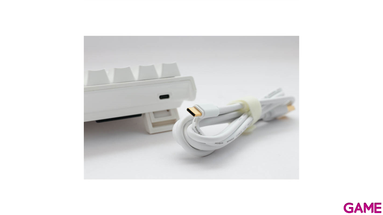 Ducky ONE 2 PRO Classic Mini 60% Pure White,  Gateron Yellow RGB PBT Mecanico - Teclado Gaming-4